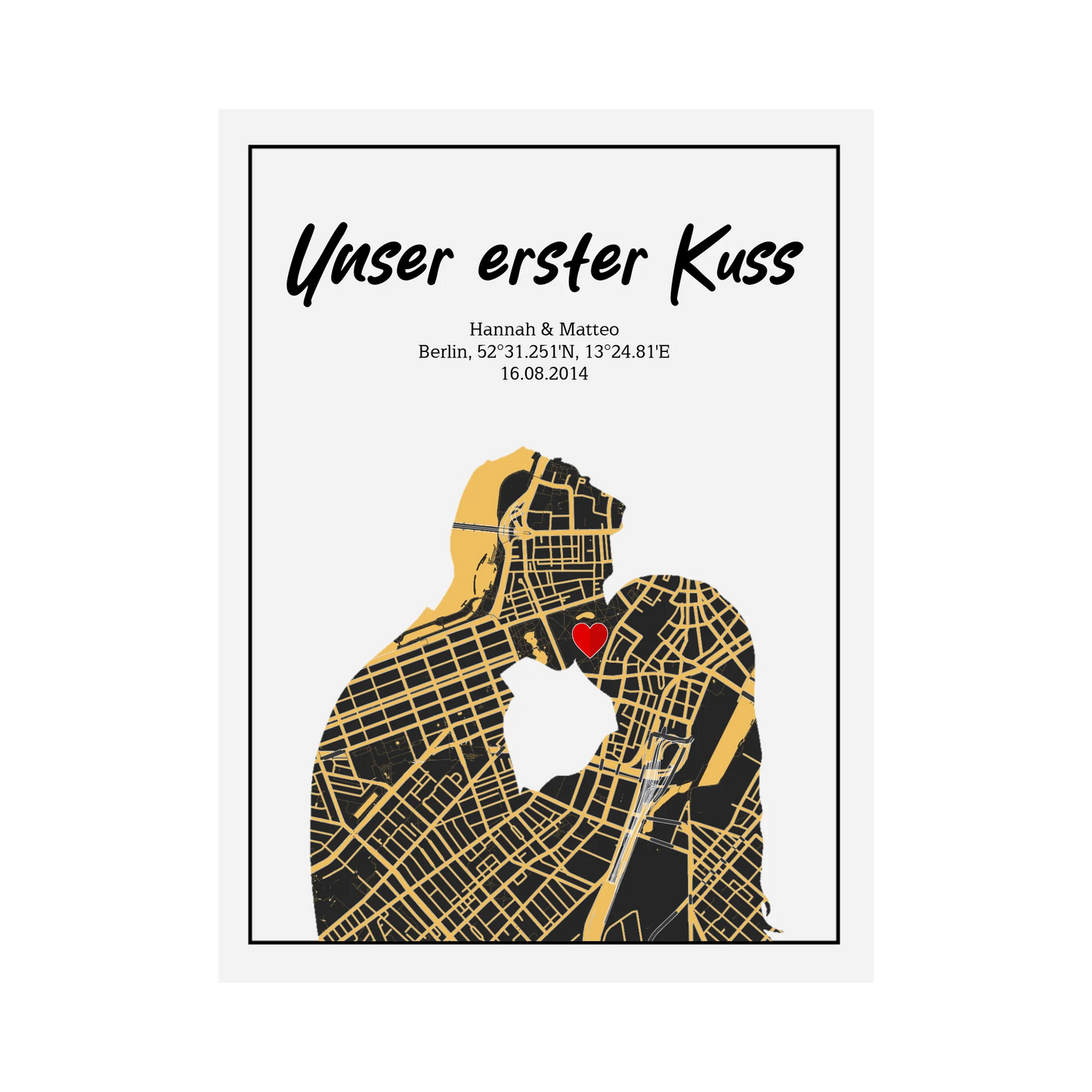 Unser erster Kuss - Poster